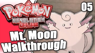 MT. MOON GUIDE! Pokemon Revolution Online Gameplay! Part 5