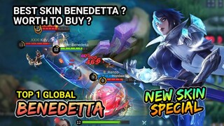 BEST BUILD BENEDETTA SPECIAL SKIN SEASON 24 - Top 1 Global Benedetta Mylife~Benedetta Mobile Legends