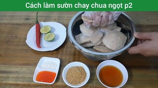 Cách làm sườn chay chua ngọt p2