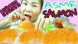 ASMR EATING SASHIMI SALMON + SALMON EGGS / ซาชิมิ แซลมอน และไข่แซลมอน น้ำจิ้มแซ่บ(No Talking)