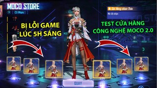 FREE FIRE - Test Cửa Hàng Công Nghệ 2.0 Và Cái Kết, Lỗi Game Lúc 5h Sáng Với 6 Gói Đồ | THI BLUE