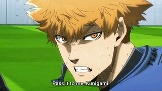 Kunigami Awaken Long Range Kick Shot | Blue Lock Episode 9