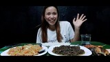 FILIPINO FOOD/LAING,FRIED BANGUS AT PANSIT BIHON