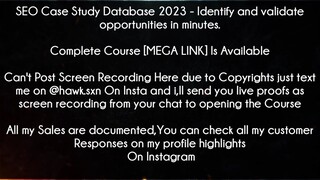 SEO Case Study Database 2023 Course Identify and validate opportunities in minutes. Download