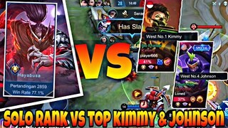 Solo Rank Ketemu Top Kimmy & Jhonson Bantai ! Stenly Hayabusa Gameplay