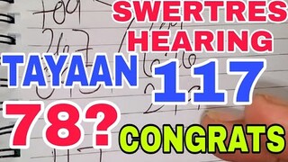 SWERTRES HEARING NOVEMBER 17 2021 I 5PM PANALO TAYO