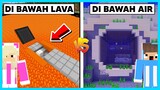 MIPAN & ZUZUZU Masuk Ke Rumah Bawah Air & Bawah Lava! BAGUSAN MANA? - Minecraft Survival Indonesia