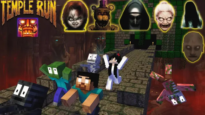 Temple Run 3 Granny's Revenge : Monster School - Minecraft Animation
