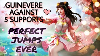 5 SUPPORTS TROLL?! GUINEVERE KILLS THEM ALL ft. Lotus Skin | Mobile Legends