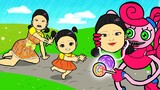 Paper Dolls Dress Up - SQUID GAME Good Mother VS Bad Mother Dresses DIY | Barbie Family Handmade