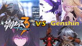【Touhou】Honkai Impact 3 Vs Genshin Impact | Bad Apple