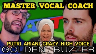 KEBANYAKAN NGAJARIN❗SIMAK REAKSI TERBAIK DARI MASTER VOCAL AMERIKA KEPADA PUTRI ARIANI (SUB INDO)