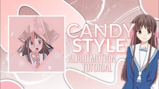 Candy Style 4 Pic Rotation Transition Alightmotion Tutorials | candy style transition tutorial