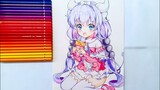 [ Vẽ anime] vẽ Kanna kamui trong cô hầu gái của Kobayashi là rồng (Kobayashi's dragon maid)