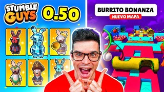 ⭐¡NUEVOS MAPAS y SKINS RABBIDS!⭐ *BETA CERRADA 0.50 STUMBLE GUYS*