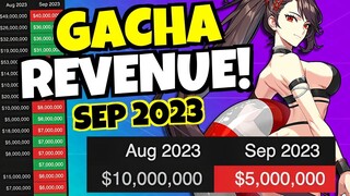 MOBILE GACHA GAME REVENUE SEPTEMBER 2023!!!