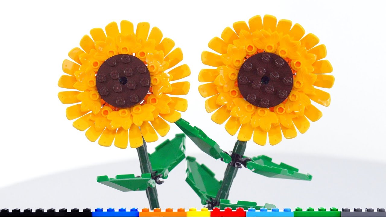 LEGO Sunflowers set 40524 review! Little box of buildable sunshine -  Bilibili