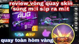 Free fire max| review vòng quay skin súng mới AUG CR7 cách chọn phe chiến thắng đại chiến thời không