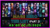 Mobile Legends Tier List July 2020 | Best Mage Hero in Mobile Legends 2020 (PART 2)