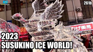Amazing Ice Sculptures at Susukino Ice World 2023!