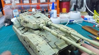 Bandai 1/35 Earth Federation Army M61 tank static modification