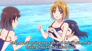 Giờ học bơi nhưng tâm trí thì không còn #AniMeme