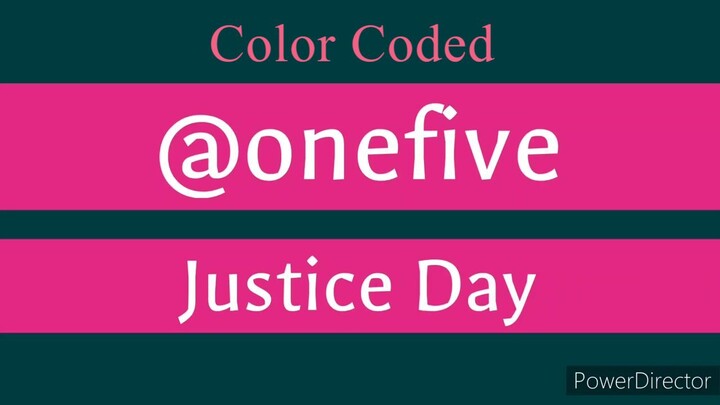 @onefive Justice Day [Color coded lyrics ROMAJI] [Romaji, Japanese and English Translation]
