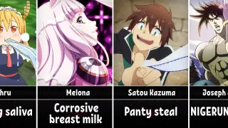 Weirdest Superpowers of Anime Characters