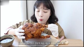 Mukbang gà quay giòn #food