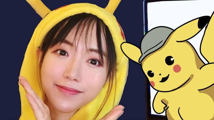 [Crossing the Dimension] Pikachu draws Pikachu and dances with a group of Pikachus⚡️⚡️