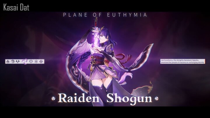 Raiden Shogun Character Demo (but on Arknights OST)