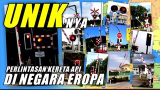 Uniknya Perlintasan Kereta Api Negara Eropa