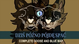 Warrior Cats Goosefeather and Bluestar MAP: Dziś Późno Pójdę Spać