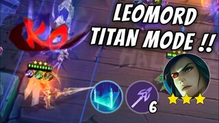 LANCER LEOMORD TITAN MODE !! ONE OF THE UNDERRATED META NOW !! MAGIC CHESS MOBILE LEGENDS