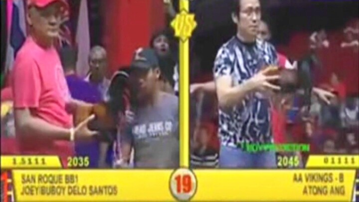 Classic Sabong Fights..Joey/ Buboy Delos Santos vs. Atong Ang 2017 World Pitmasterd Cup 9 Cock Derby