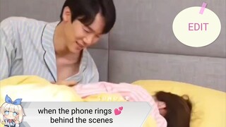 when the phone rings 💕💍 behind the scenes 💘 love you his eye 👀👁️ reaction