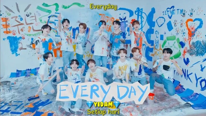 (1ST FIRST ANNIVERSARY MV) TREASURE (트레저) - EVERYDAY color coded lyrics lirik indo sub (LA_KHILDA)