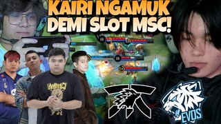 KAIRI NGAMUK DIGAME PERTAMA !! MEMPEREBUTKAN GRAND FINAL !! ONIC VS EVOS MATCH 1 - PLAYOFF MPL S13