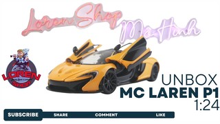 Unbox & Review mô hình oto kim loại Mc Laren P1 1:24