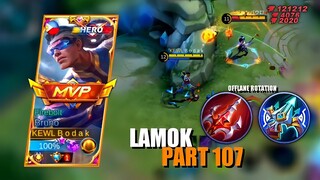 LAMOK PART 107 | BRUNO BEST BUILD AND EMBLEM SEASON 24 | Mobile Legends Bang Bang