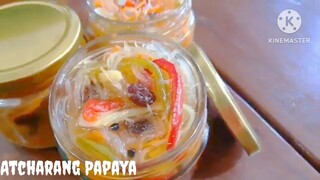 atcharang papaya pinoy