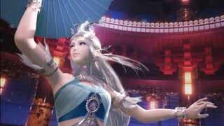 Chinese Style Theater: The Snow Girl of "Qin's Moon" dances with real people across dimensions!!! Be