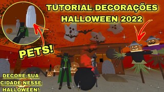 Tutorial Decorações Halloween 2022 no Sakura! | Sakura School Simulator Tutorial