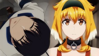 Michio buys his first slave Roxanne | Isekai Meikyuu de Harem wo