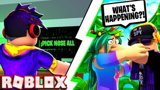 I TOOK OVER MY KIDS ACCOUNTS WHILE THEY WERE IN A GAME! — Roblox