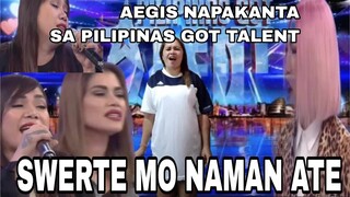 Aegis sinabayan ang contestant ng pilipinas got talent | euna kulot video