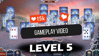 Jawel Match Solitaire Winter - Game Level 5