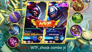 REVAMPED ZHASK  COMBO JOHNSON GAMEPLAY [Golden staff+Wintalker]100%AUTO WIN