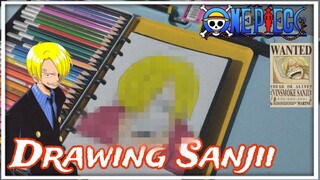 MENGGAMBAR SANJI, NAMI SWANN 😍 DARI ANIME ONE PIECE | DRAWING