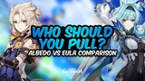 EULA VS ALBEDO - WHO SHOULD YOU PULL? Detailed Review & Comparison [2.3 Reruns] | Genshin Impact
